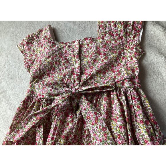 Laura Ashley Girl 6X Ditsy Floral Dress Embroidered Lace Butterfly Tulle Hem Lin - Picture 13 of 15